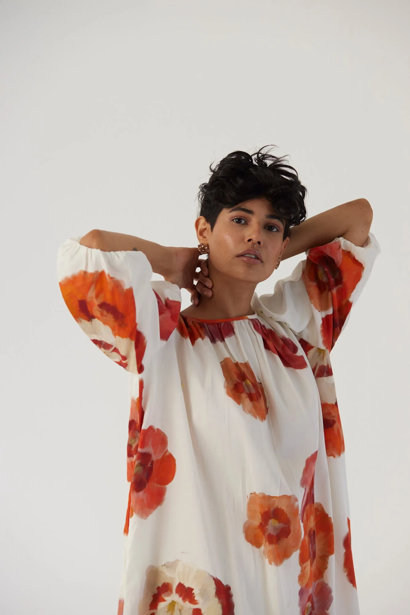 New Season Fall 24/Summer 25-Dress Cotton Satin Valentine White-YAMBB29-Fashion Edit Yam