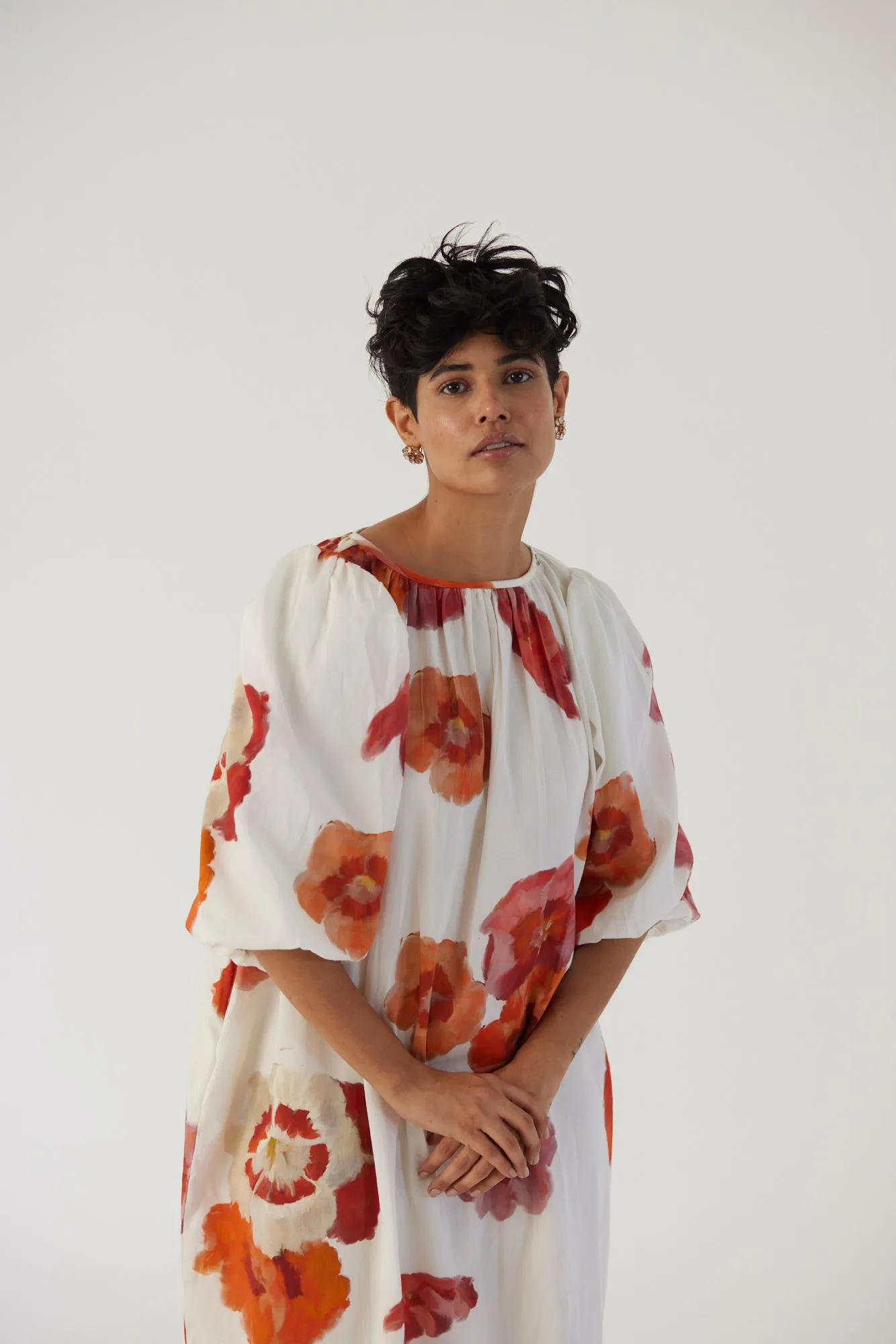 New Season Fall 24/Summer 25-Dress Cotton Satin Valentine White-YAMBB29-Fashion Edit Yam