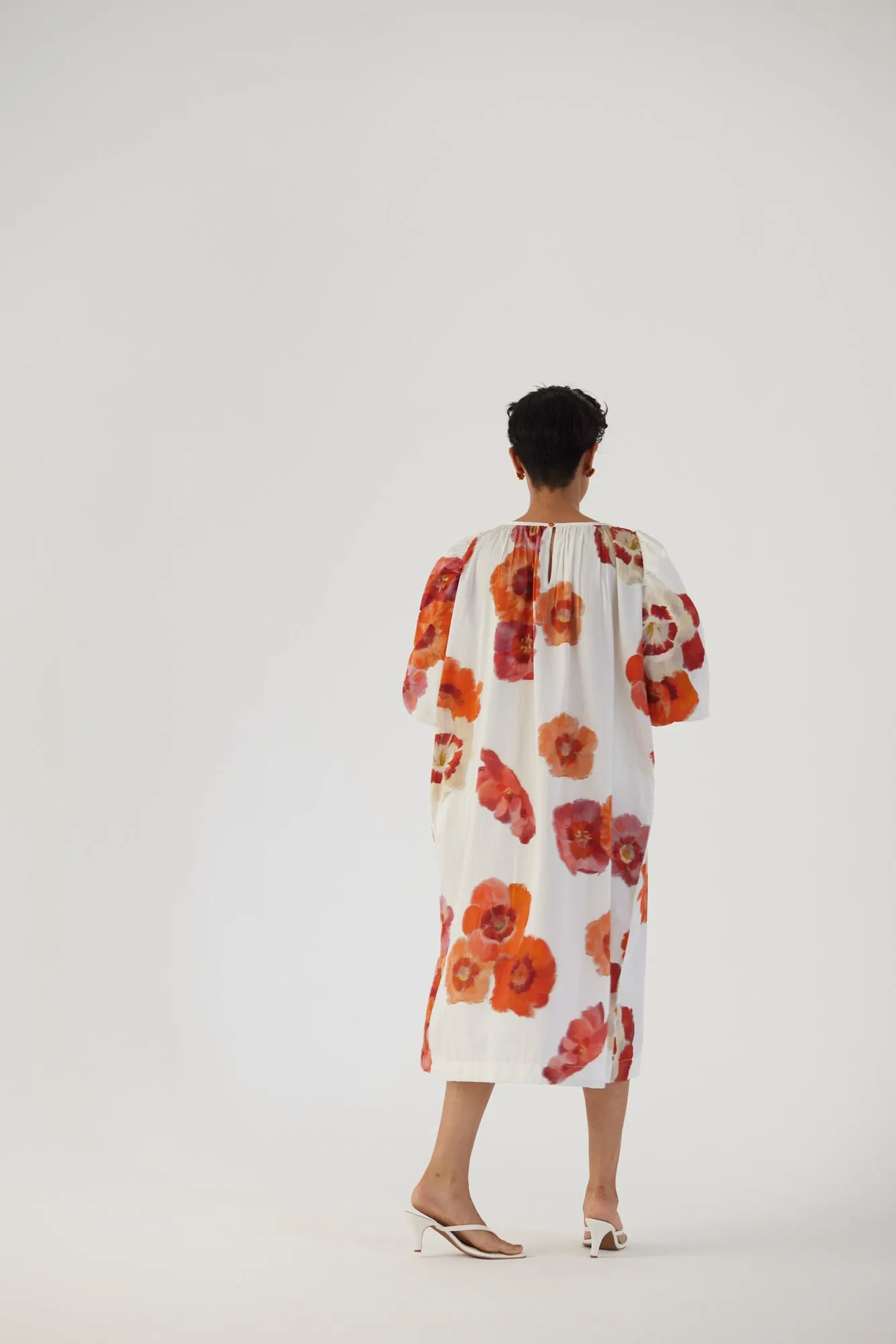 New Season Fall 24/Summer 25-Dress Cotton Satin Valentine White-YAMBB29-Fashion Edit Yam