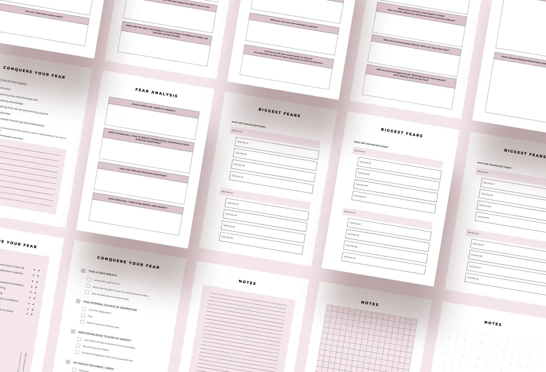 No To Fear Journal Canva Template