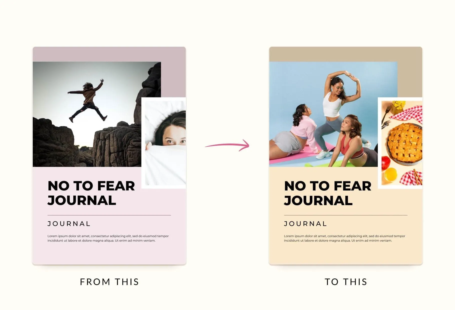 No To Fear Journal Canva Template