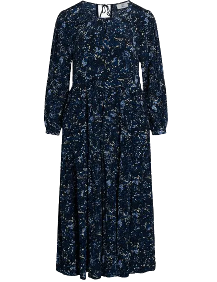 Noa Noa Blue Paisley Air Crepe Dress UK 12