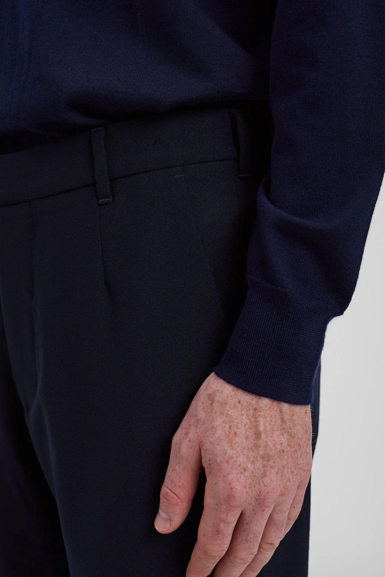 Norse Projects - Aaren Cordura Tech Wool Elasticated Trouser - Dark Navy