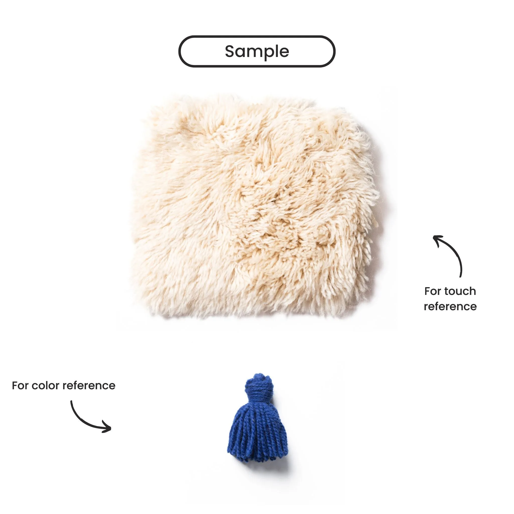 Ocean Tribe Round - Luxury Shag Moroccan Rug