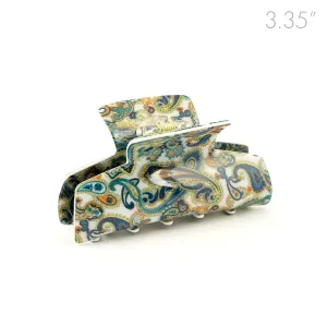 Paisley Green Medium Hair Claw