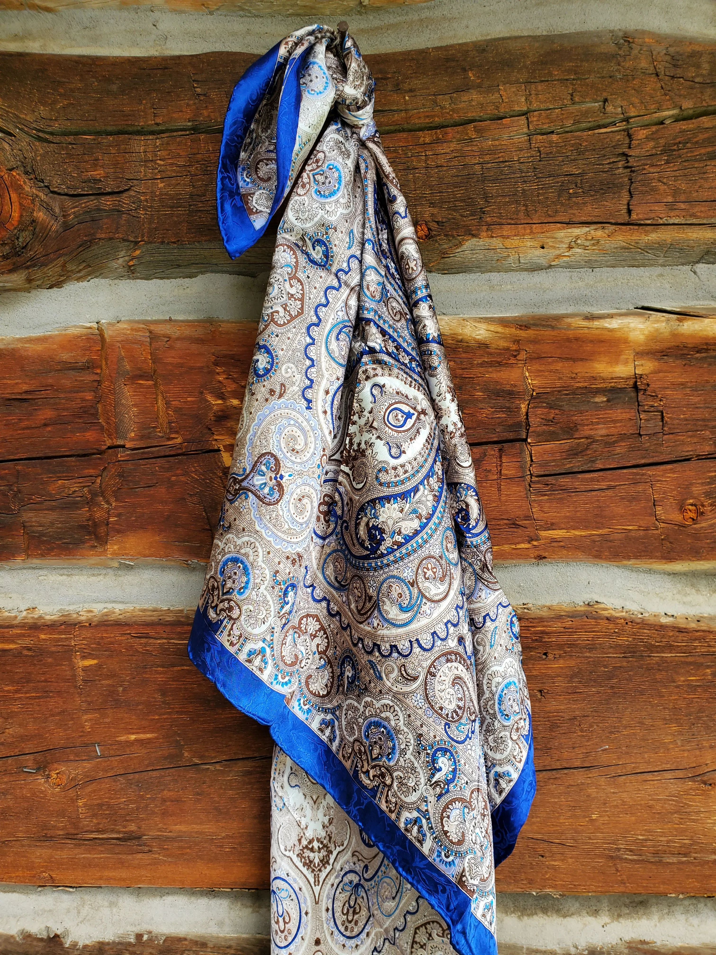 Paisley Silk Wild Rag Scarf