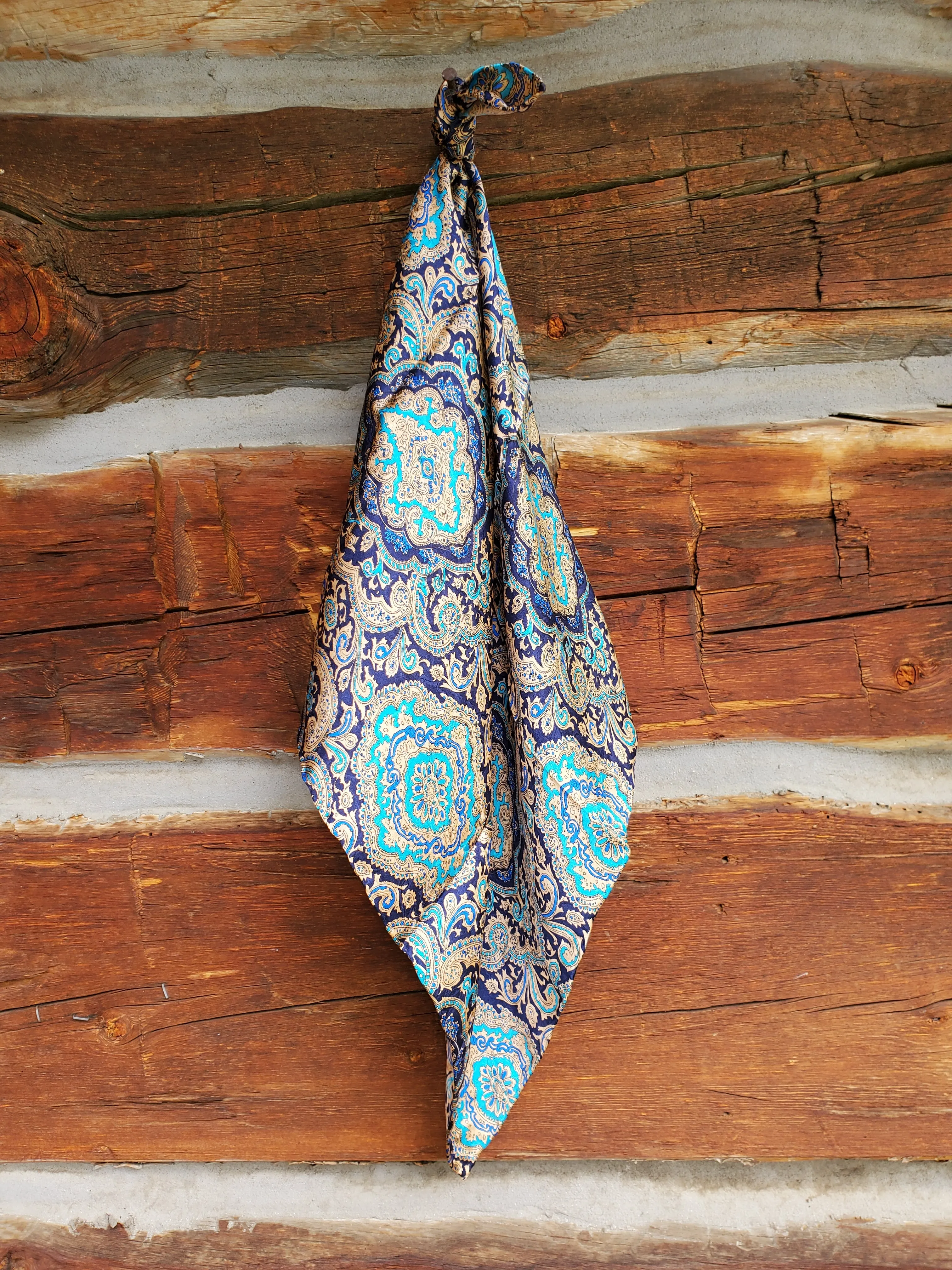 Paisley Silk Wild Rag Scarf