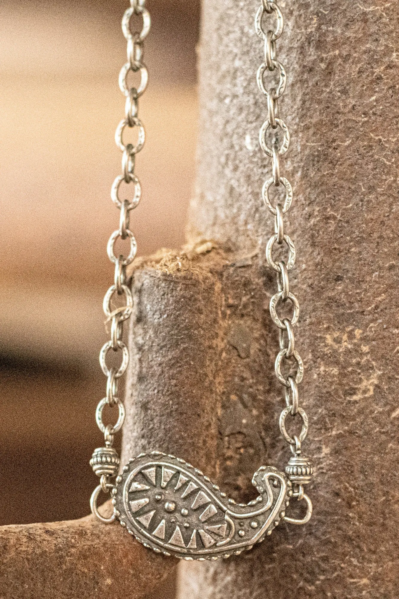 Paisley Sterling Silver Necklace
