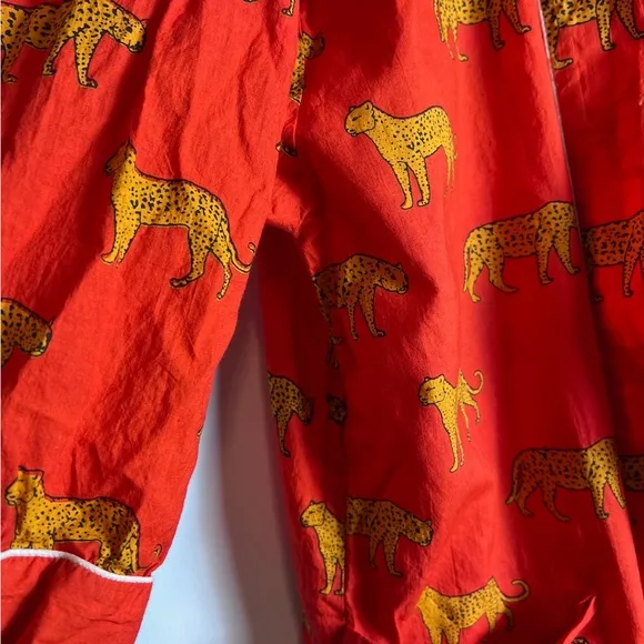Panther Red Kimono Cotton