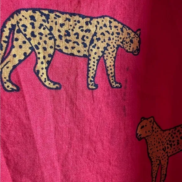 Panther Red Kimono Cotton