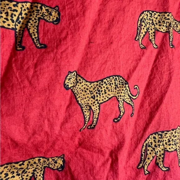 Panther Red Kimono Cotton
