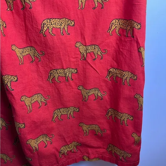 Panther Red Kimono Cotton