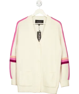 Paper London Cream Daffodil Cardigan 100% Merino Wool UK XS