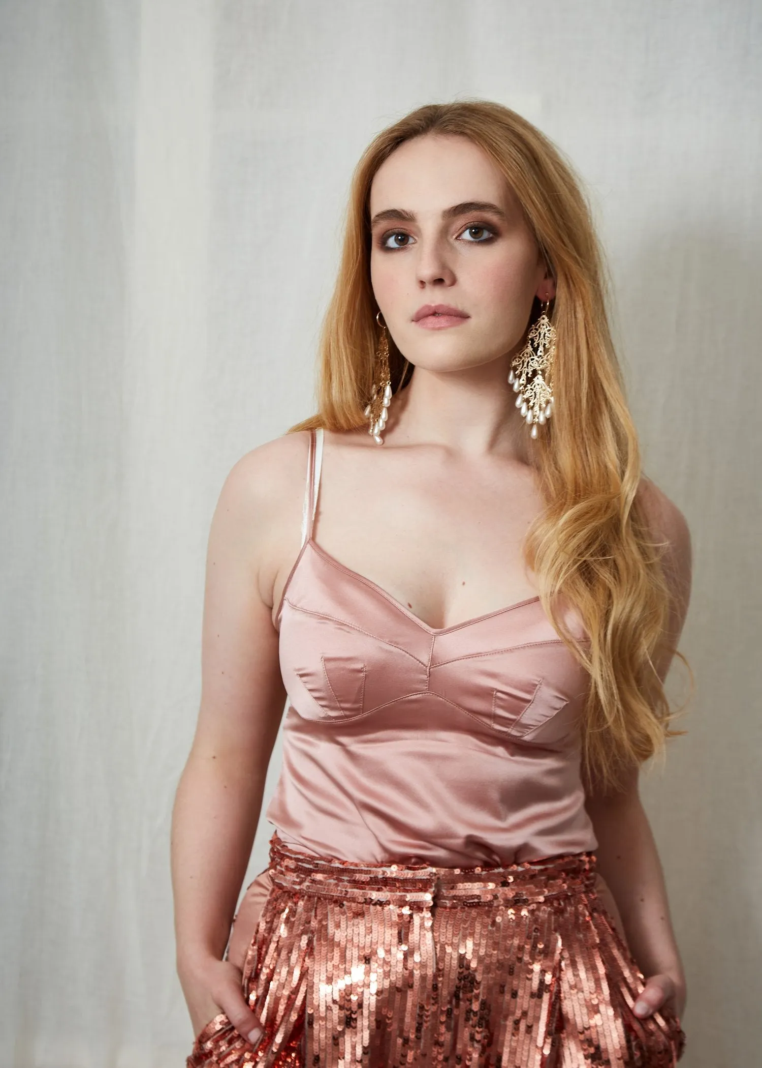Parasol Rose Sophia Silk Camisole