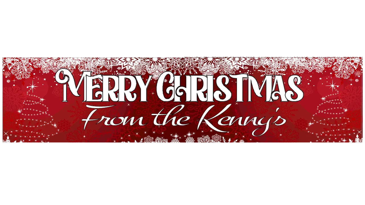 Personalised Christmas Banner