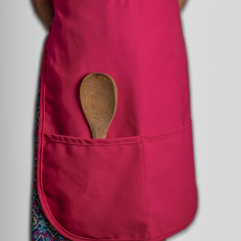 Personalized Child Apron Embroidered 2 Lines of Text