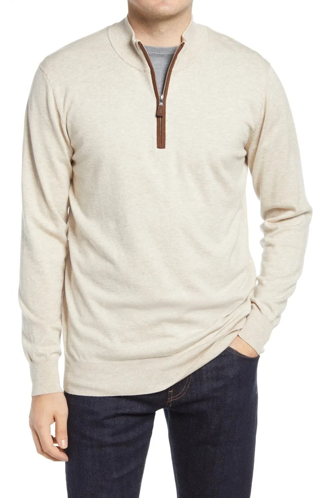 Peter Millar Mens Sonoma Quarter 1/4 Zip Pullover