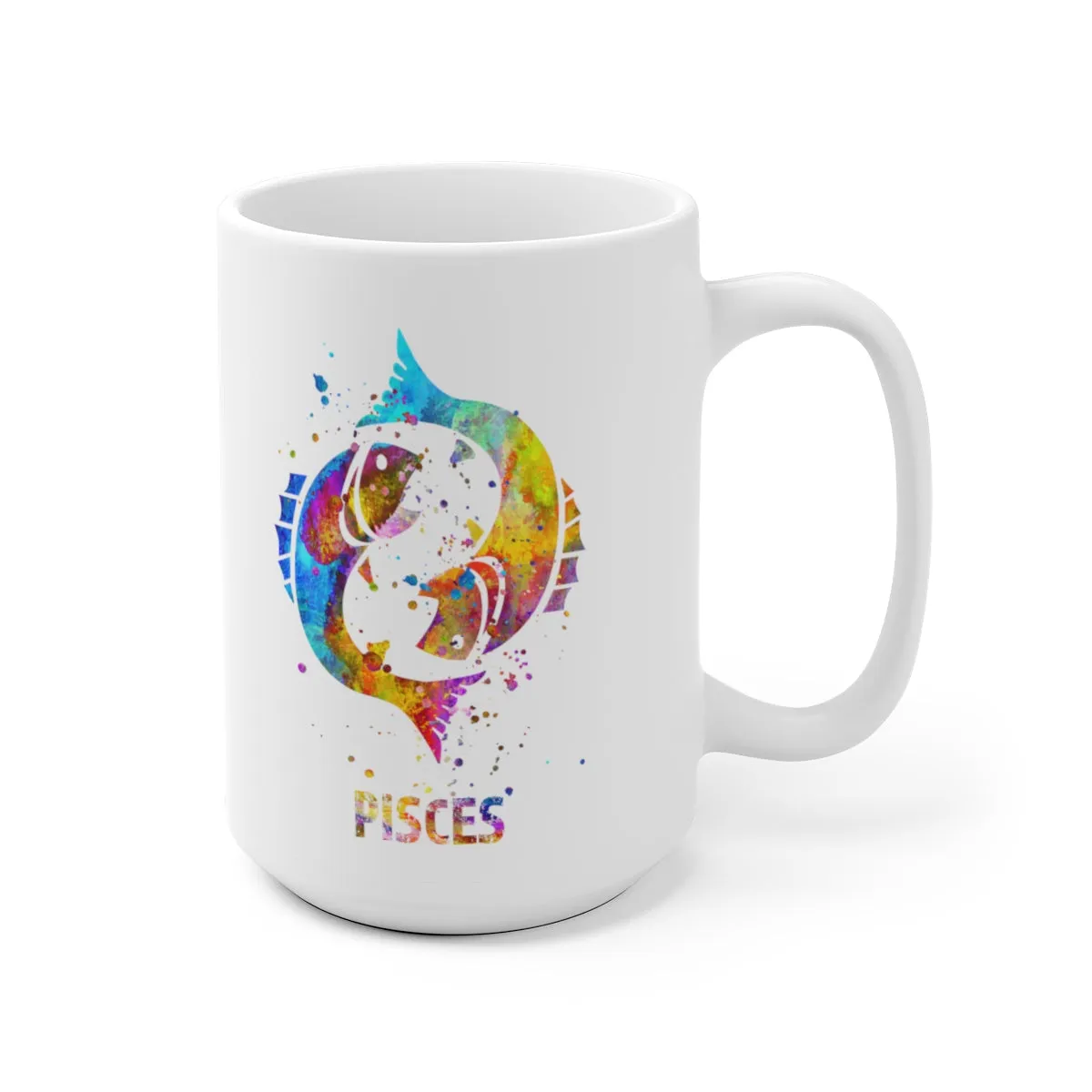 Pisces Zodiac Sign Mug - 11 oz, 15 oz