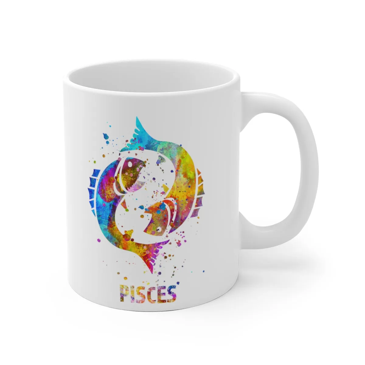Pisces Zodiac Sign Mug - 11 oz, 15 oz