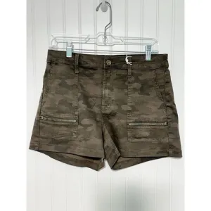 Pistola Womens Hannah Print Cargo Short Dark Camouflage Olive Green Size 29 NWT