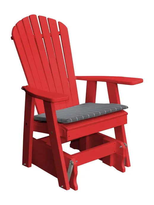 Poly Outdoor Adirondack Gliding Chair - Solid Color