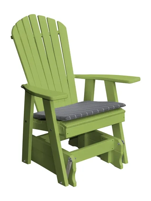 Poly Outdoor Adirondack Gliding Chair - Solid Color