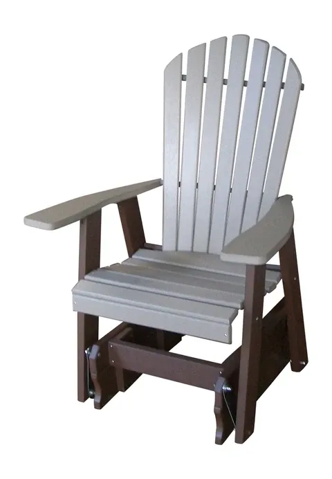 Poly Outdoor Adirondack Gliding Chair - Solid Color