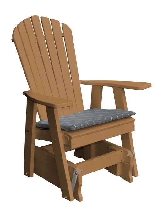 Poly Outdoor Adirondack Gliding Chair - Solid Color