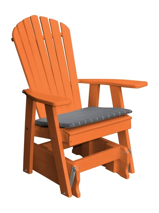 Poly Outdoor Adirondack Gliding Chair - Solid Color