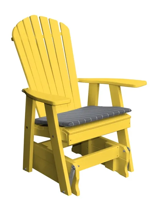 Poly Outdoor Adirondack Gliding Chair - Solid Color