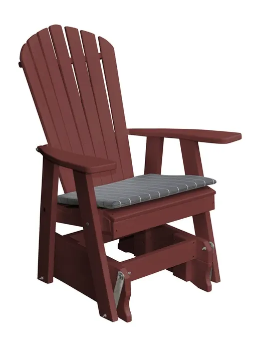 Poly Outdoor Adirondack Gliding Chair - Solid Color