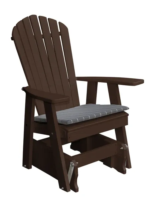 Poly Outdoor Adirondack Gliding Chair - Solid Color