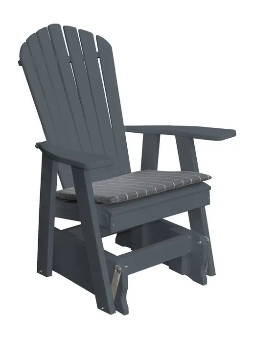 Poly Outdoor Adirondack Gliding Chair - Solid Color