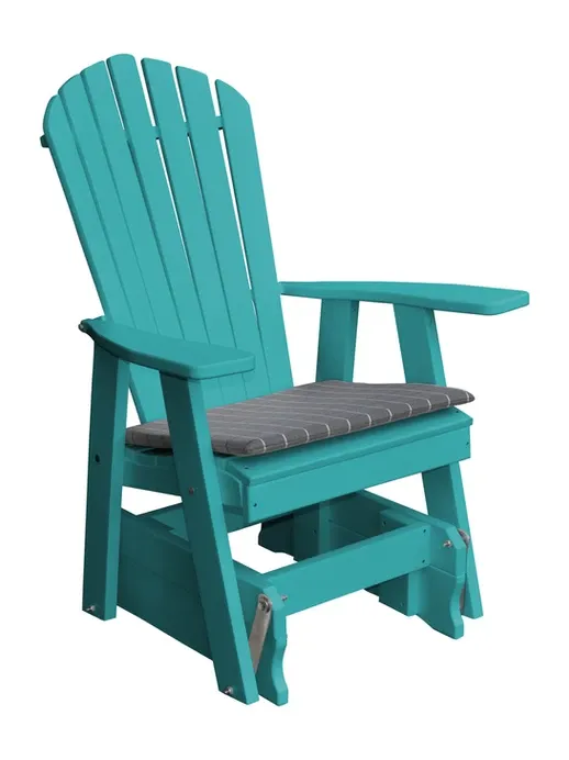 Poly Outdoor Adirondack Gliding Chair - Solid Color