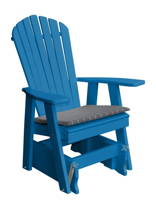 Poly Outdoor Adirondack Gliding Chair - Solid Color