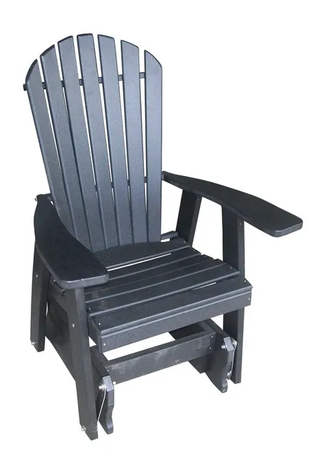 Poly Outdoor Adirondack Gliding Chair - Solid Color