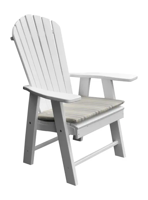 Poly Outdoor Upright Adirondack Chair - Solid Color