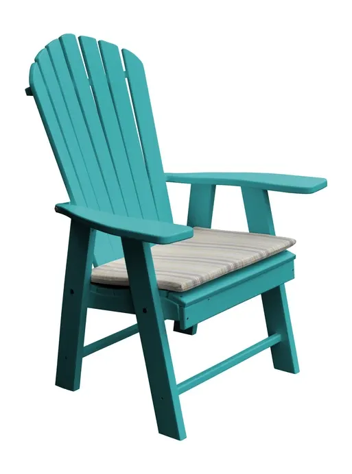 Poly Outdoor Upright Adirondack Chair - Solid Color