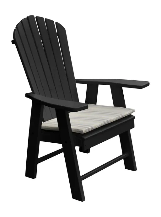 Poly Outdoor Upright Adirondack Chair - Solid Color
