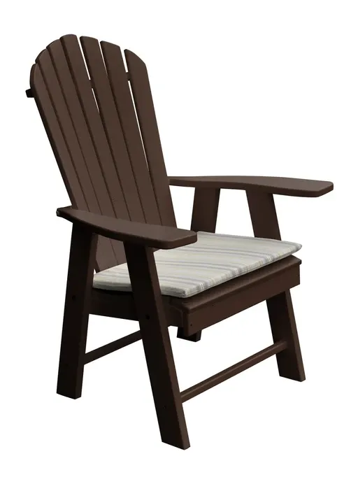 Poly Outdoor Upright Adirondack Chair - Solid Color
