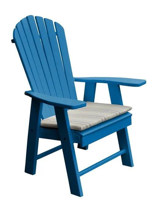 Poly Outdoor Upright Adirondack Chair - Solid Color
