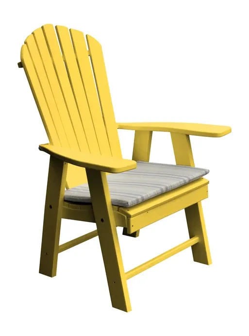 Poly Outdoor Upright Adirondack Chair - Solid Color