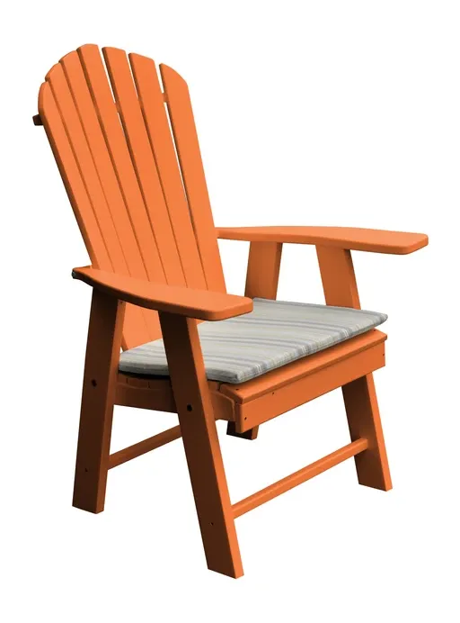 Poly Outdoor Upright Adirondack Chair - Solid Color