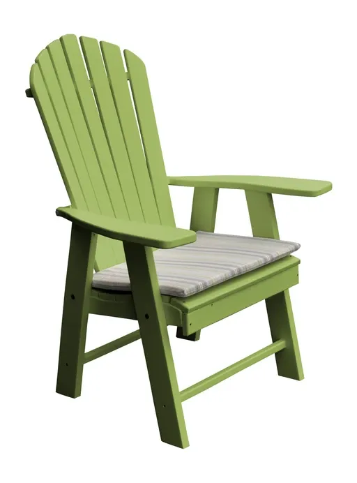 Poly Outdoor Upright Adirondack Chair - Solid Color