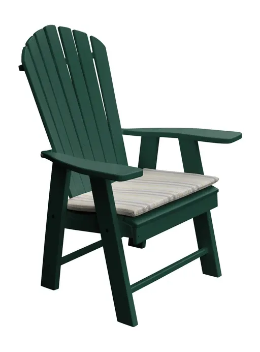Poly Outdoor Upright Adirondack Chair - Solid Color