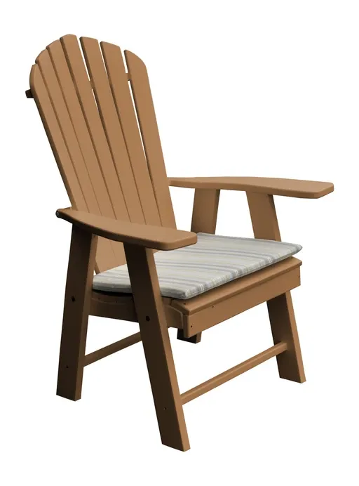 Poly Outdoor Upright Adirondack Chair - Solid Color