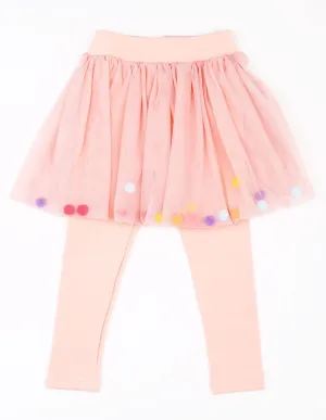 Pom-Pom Tutu Leggings Pink