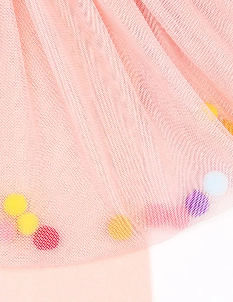 Pom-Pom Tutu Leggings Pink