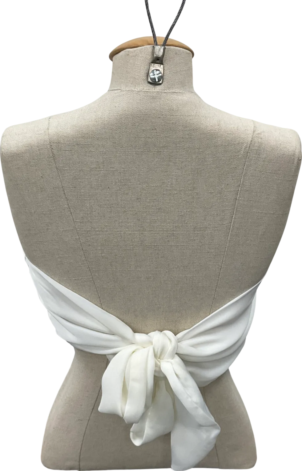 pretty rascal White Oyster Silk Top UK S