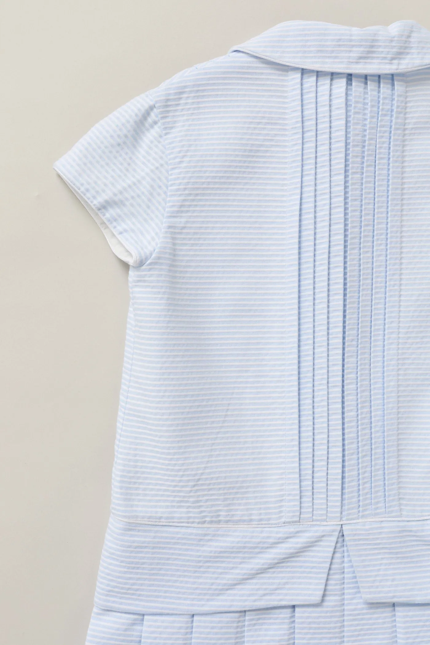 Pretzel Dress in Sky  Blue Stripe